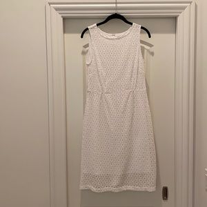 White eyelet dress